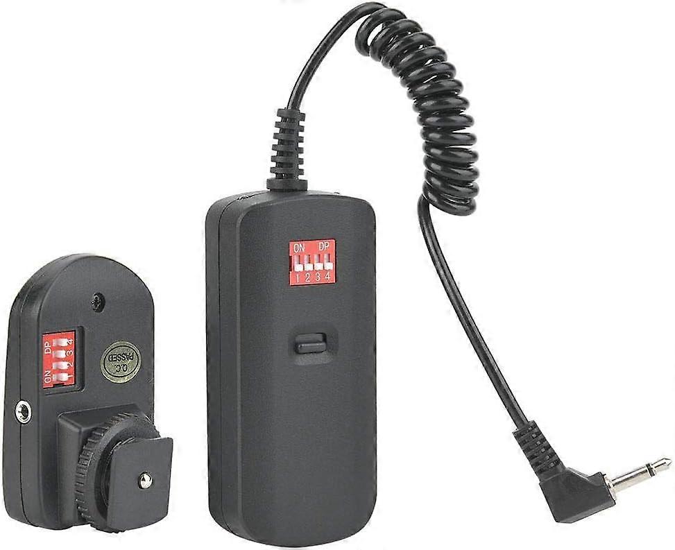 Mugast - Ensemble Déclencheur Flash Sans Fil 16 Canaux, 433 MHz - 1 Émetteur + 3 Récepteurs + Câble Sync - Compatible Nikon, Canon, Pentax, Etc.