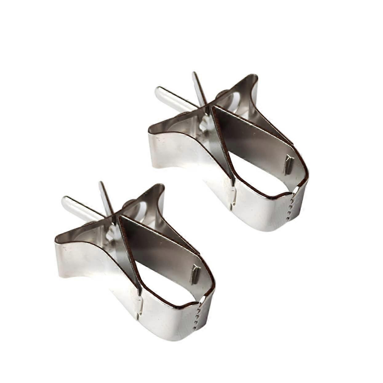 Bird Cage Clips Fruit Holder Accessories for Hamsters and Birds - Size 1 Silver Feeding Tool and Food Rack