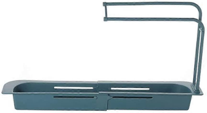 Telescoping Sink Rack With Drain Basket And Faucet Holder For Under-Sink Kitchen Storage, Color D