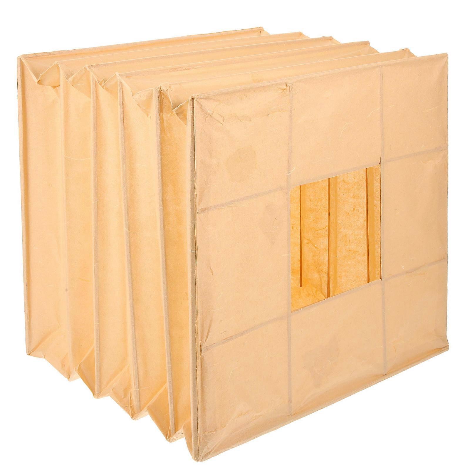 Foldable Paper Lantern Cover 2pcs Durable Household Ceiling Lampshade for Hotel