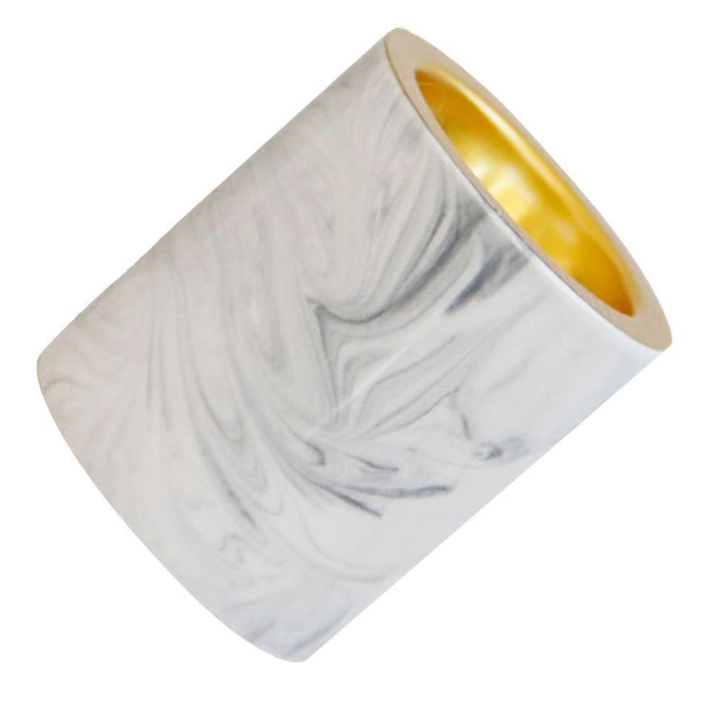 Desktop Ceramic Burner Yoga White Marble Pattern 1Pack