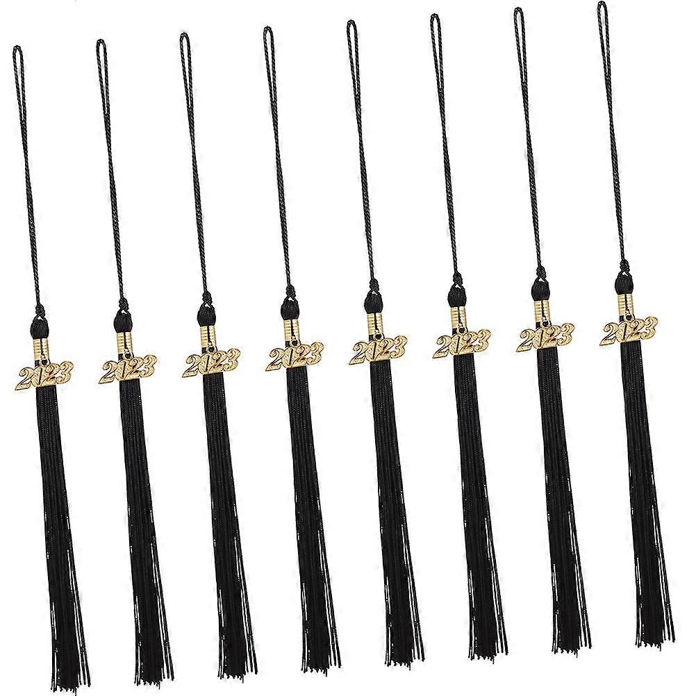 2023 Graduation Tassel Black Polyester with Unique Year Decoration for Cap and Ceremony