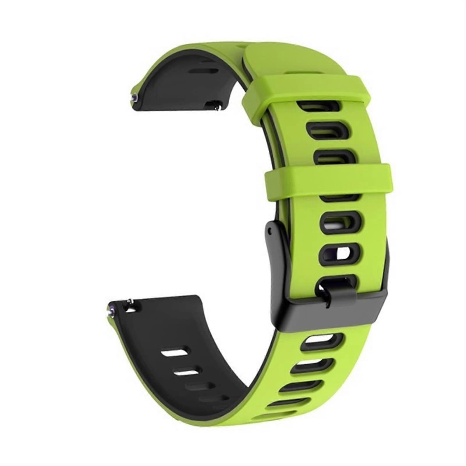 Smart Watch Strap for Garmin Venu 2 Plus, Venu 2, Forerunner 245, 645, 20mm 22mm Silicone Wrist Band, Green-Blue