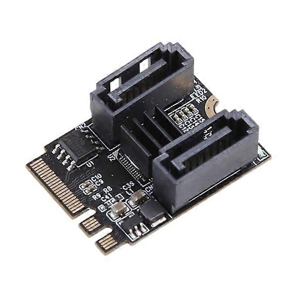 for M.2 A Key + E Key to SATA 3 Adapter 2-Ports SATA Card Computer Expansion Adapter