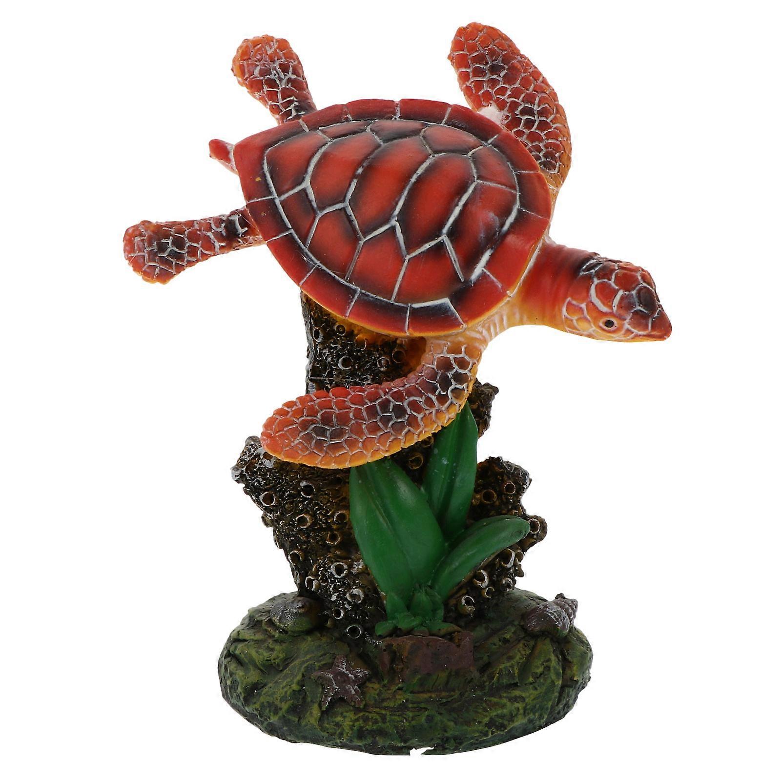 Small Turtle Statue Resin Turtle Ornaments for 1Pcs Decoration