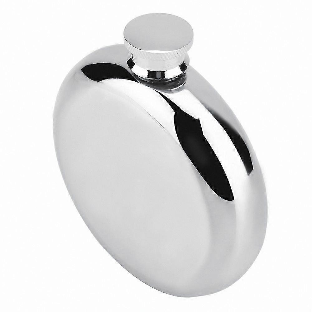 5oz Stainless Steel Flask for Spirits - Durable Round Design (150mL)