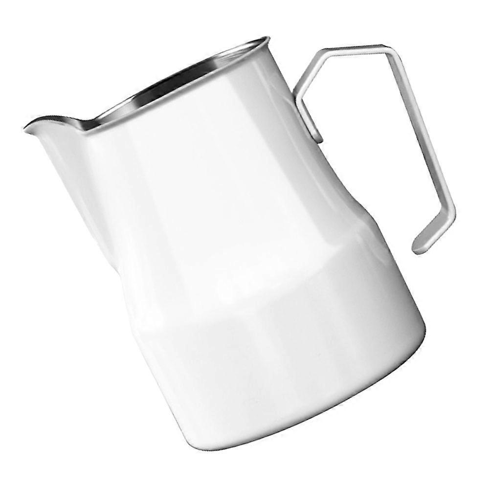 Latte Milk Pitcher Square Design Durable Stainless Steel Coffee Tool For Dining Room 1Set