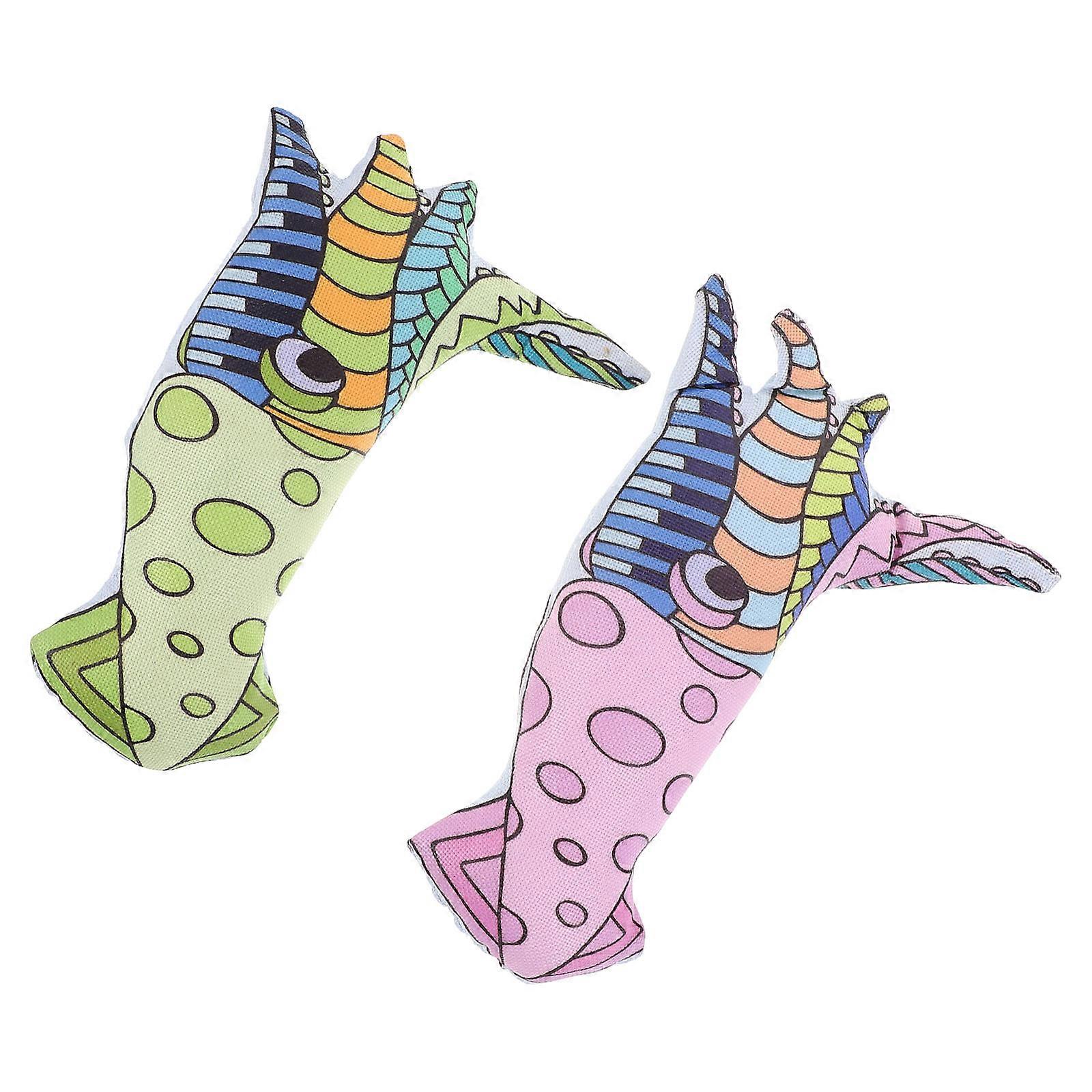 Pet Dog Sound Toys 2Pcs Interactive Pet Toys For Indoor Play Simulated Animal Model
