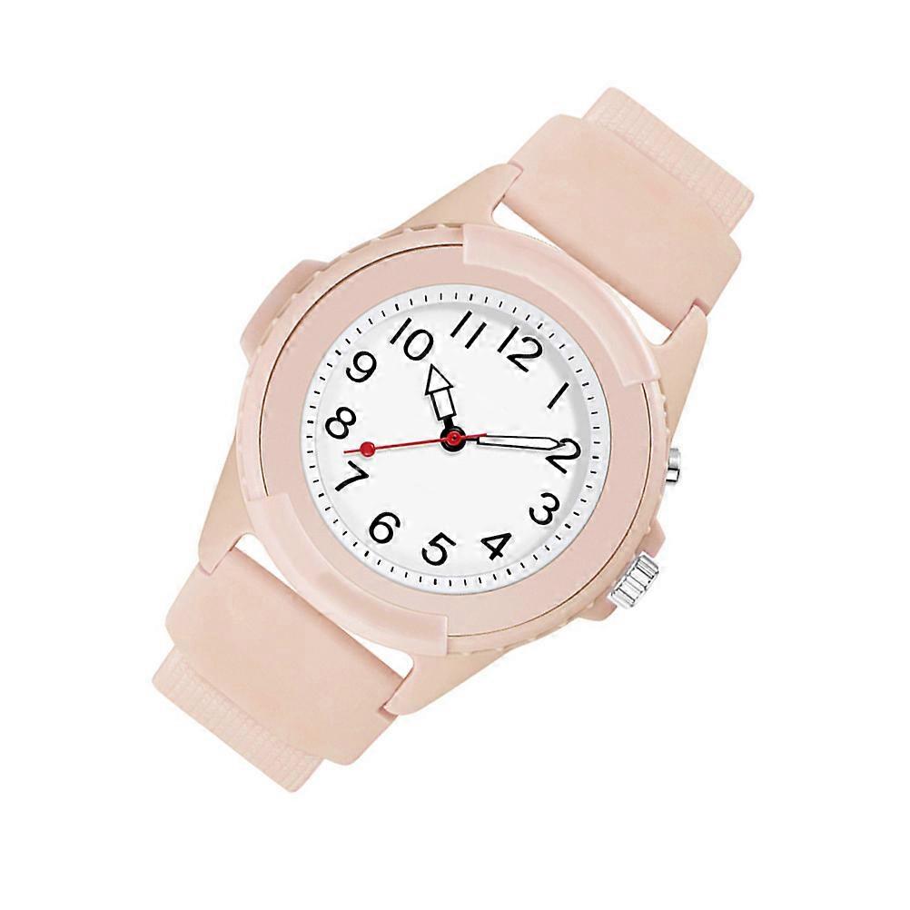 Pink Toy Watch for Children with Luminous Function Comfortable TPU Strap Adjustable Size