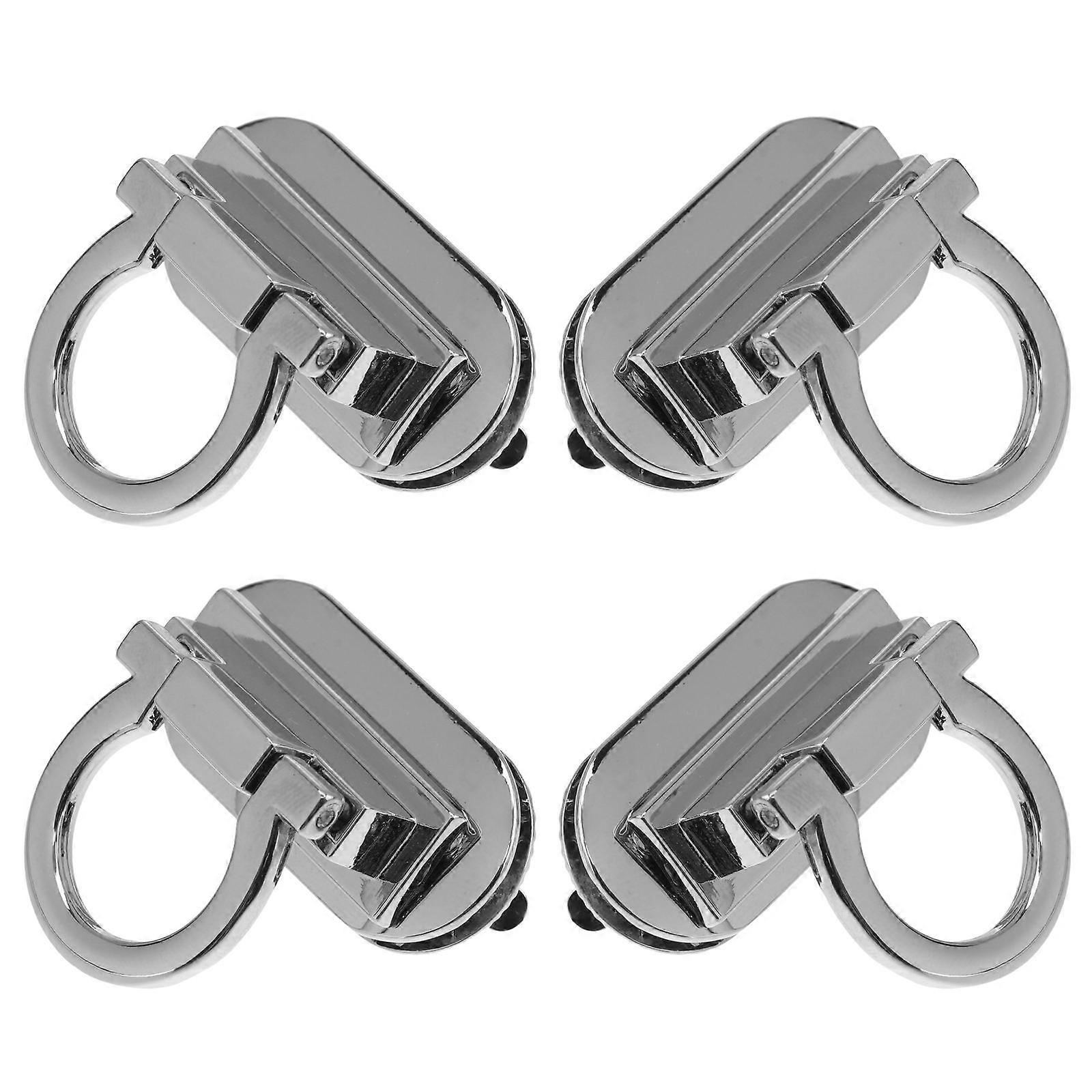 Cadenas en alliage durable pour le remplacement du sac Argent à la mode et léger 4 pièces