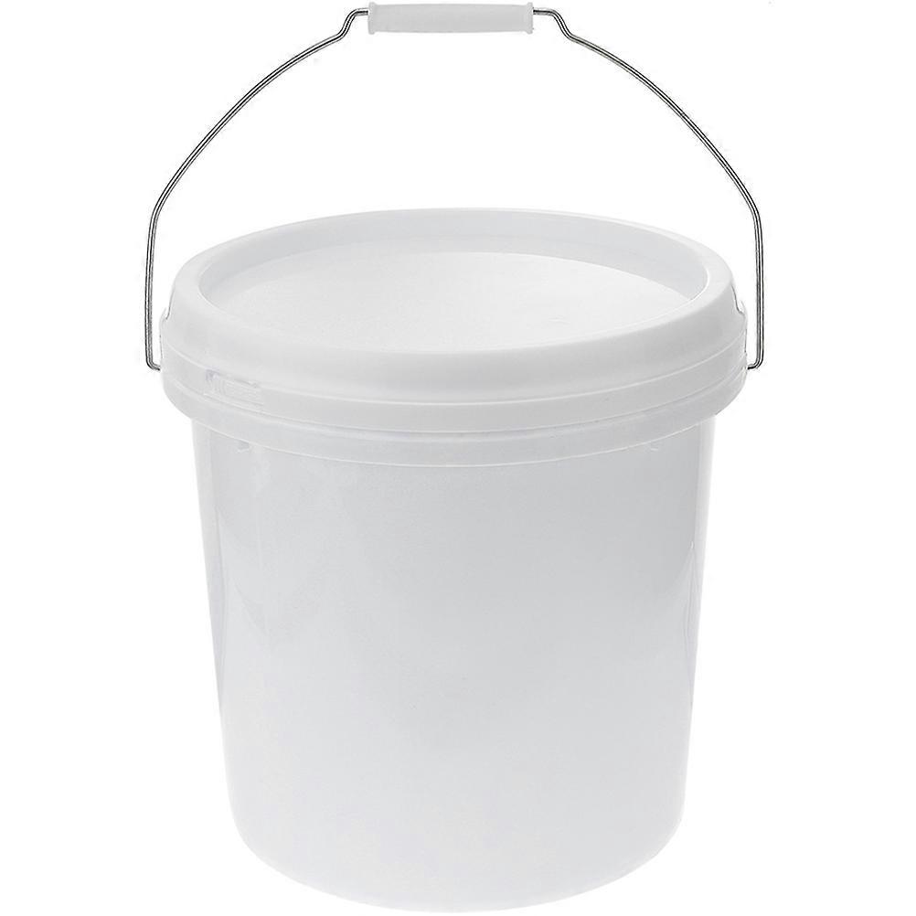 Food Grade Plastic Storage Bucket with Lid for Home Use Airtight Container in White 5 Gallon