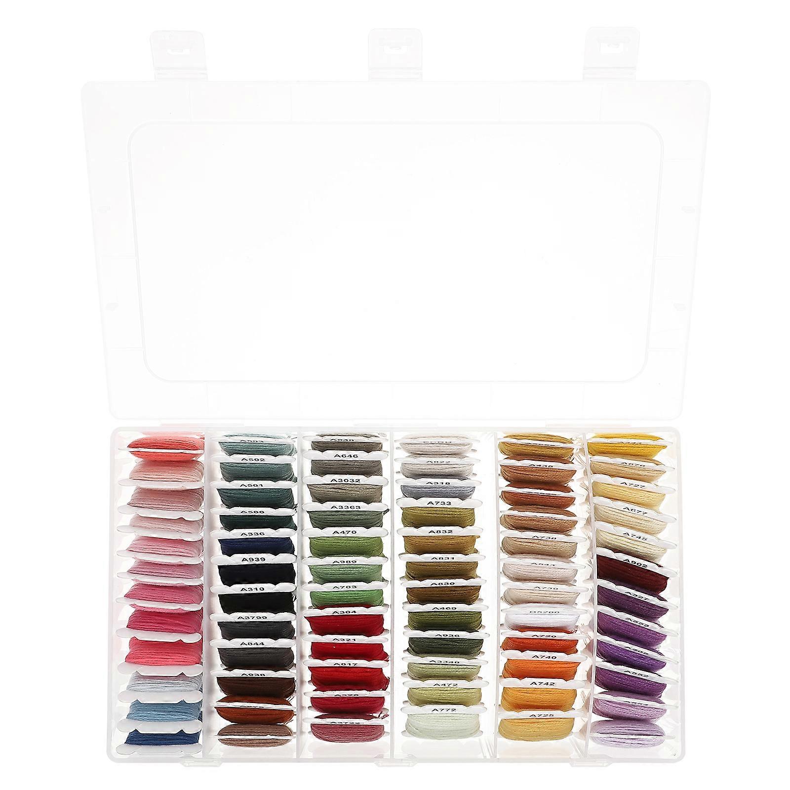 Durable Non Fading Embroidery Threads for Cross Stitch, Sewing and Crafting Projects, Multi Color DIY Floss Set