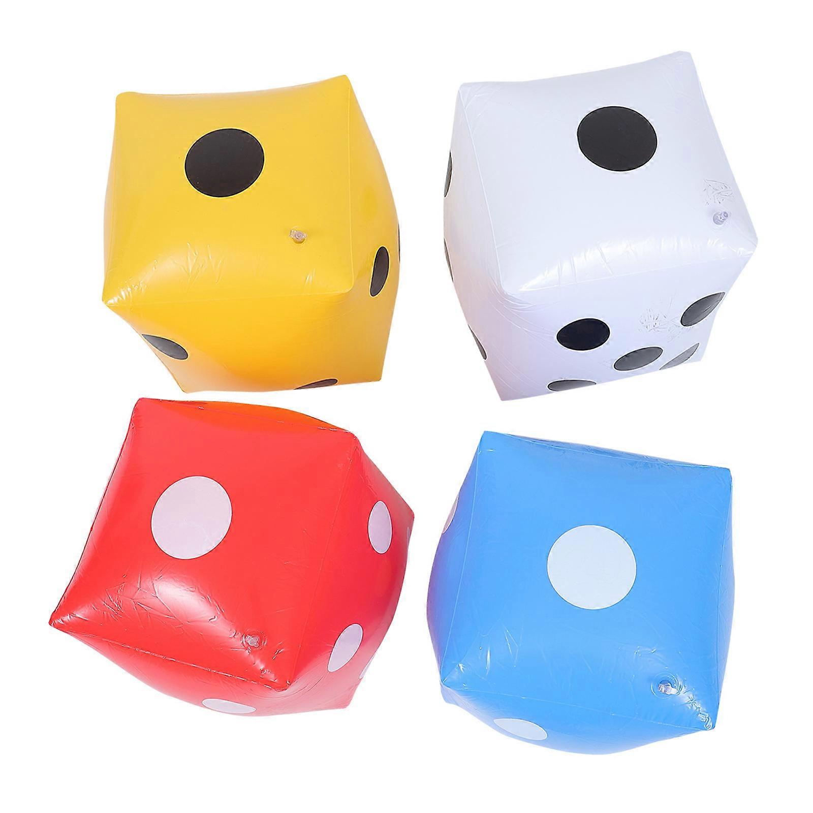 PVC Game Props 4Set Assorted Color Cube Toys Kids Parties Educational Props