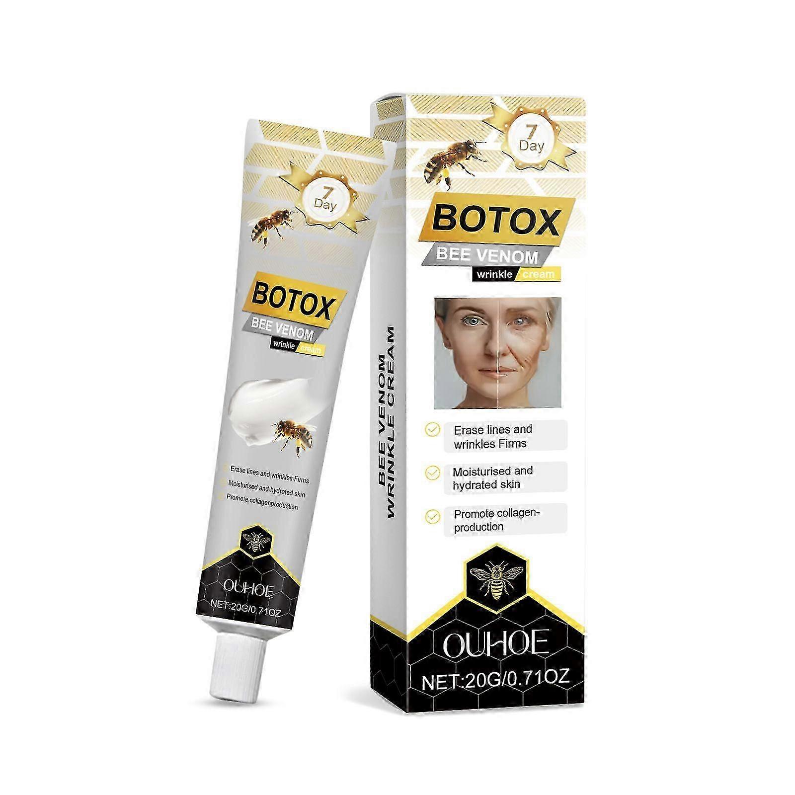 Bee Venom Wrinkle Removal Cream, Bee Venom Anti-Wrinkle Firming Cream, Bee Venom Cream, Moisturizing, Lifting & Recovery for All Skin Types