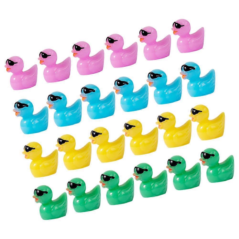40Pcs Resin Mini Figures For Potted Plants Decoration Assorted Color In Micro Landscape