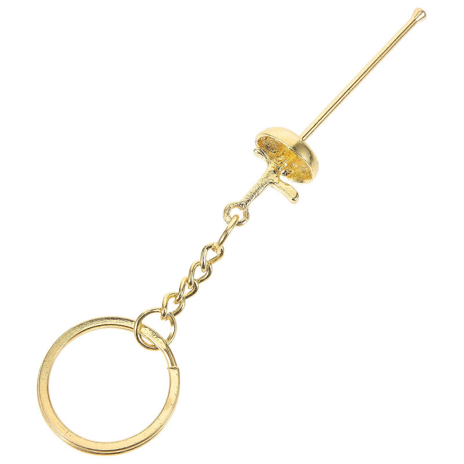 Fencing Keychain For Daily Use In Stunning Golden Metal With Unique Design 1Pcs