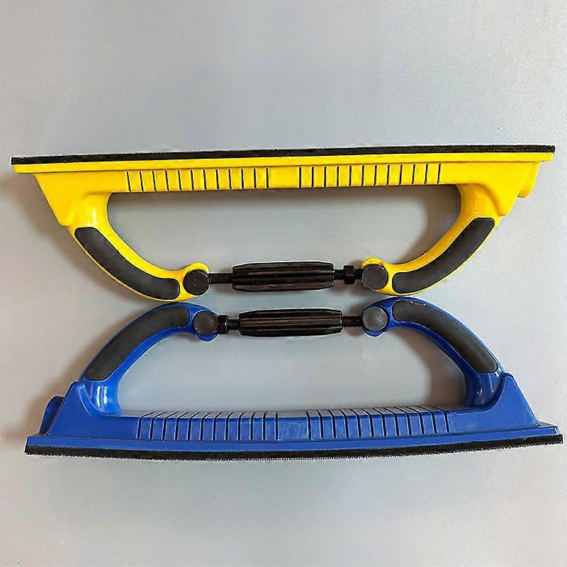 70/400 Adjustable Hand Push Plate Sandpaper Clamp (Blue)