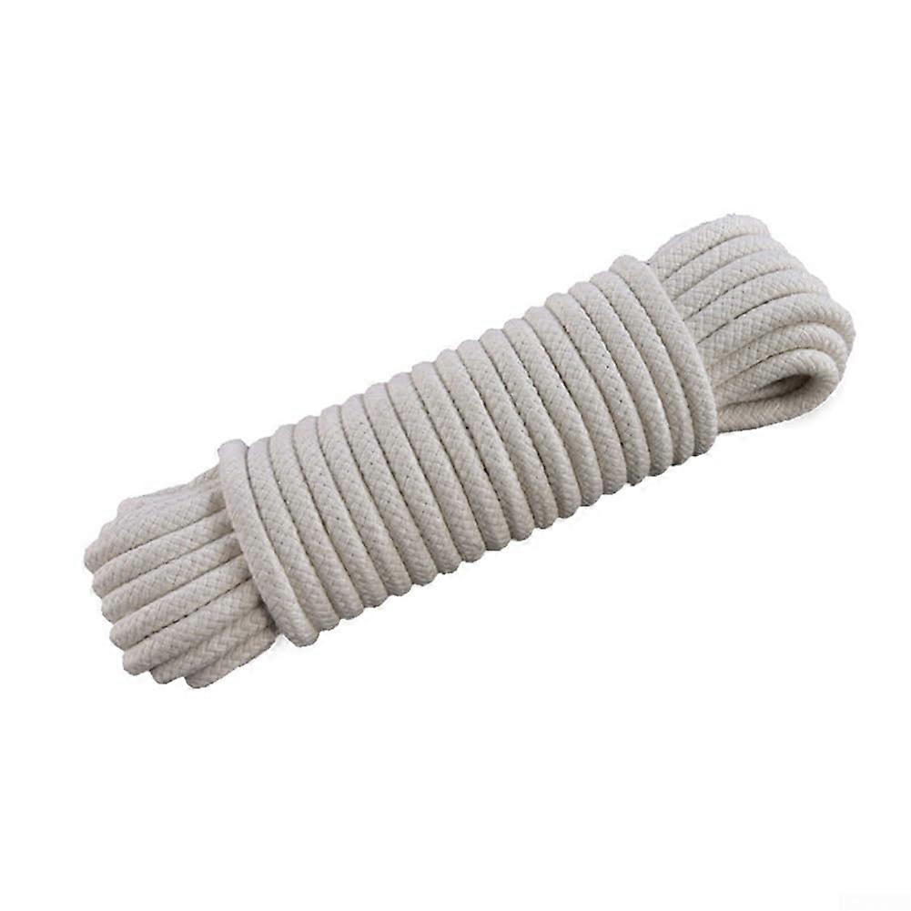 DIY Cotton Rope Drawstring for Crafts and Packaging, Hand Woven White Core Spun Cotton, 100m Rope for Various Projects