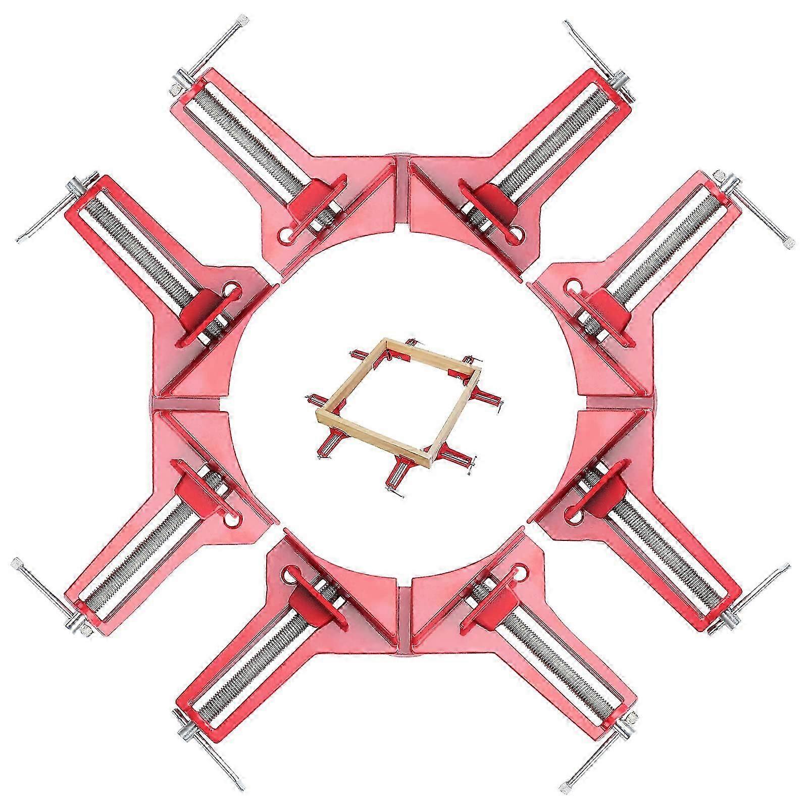 4 PCS 90 Degree Right Angle Clamp,Woodworking Adjustable Angle Clamp Set ,Woodworking Angle Clamps