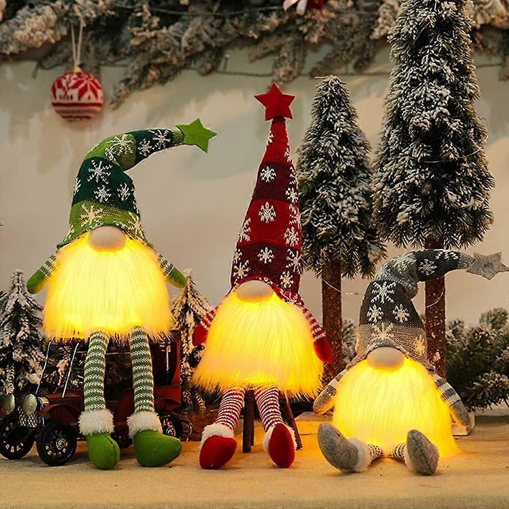 Sparkling Christmas Elf Decoration Handmade Scandinavian Style Luxury LED Lighting (B Payment)