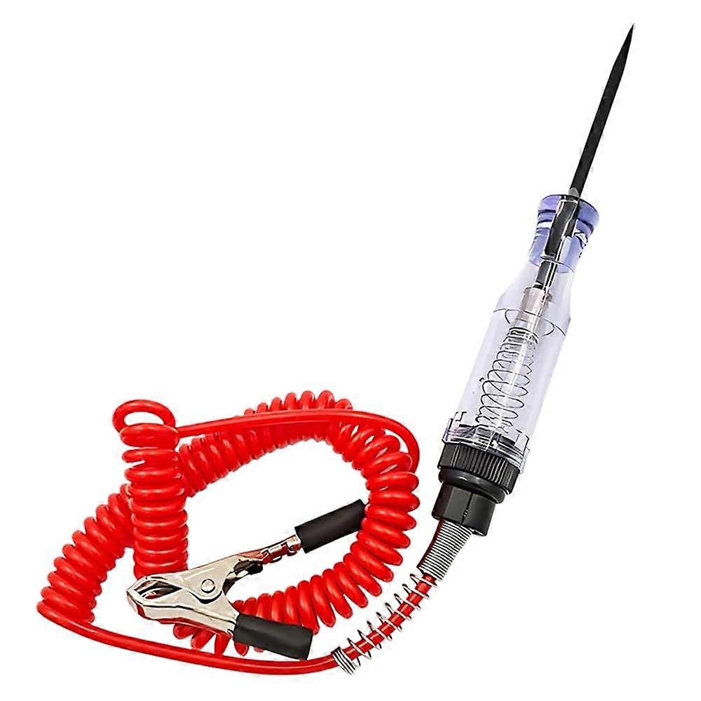 Car Circuit Tester Automotive Truck Fuse Tester Pen with Retractable Spring Wire and Crocodile Clip for Low Voltage Systems