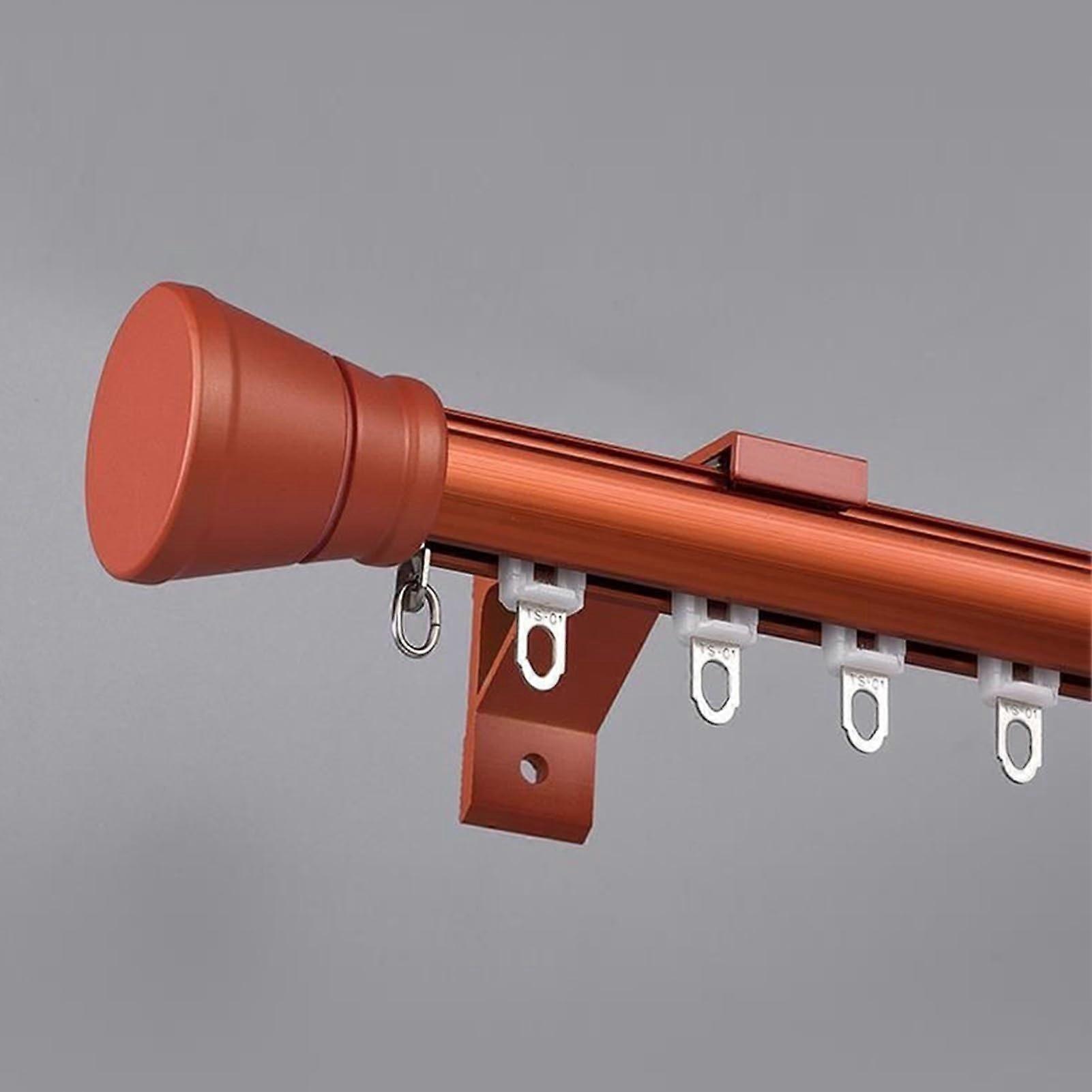 Orange 1m Curtain Rail Single Track Wall Mount Cuttable Pole Easy Installation