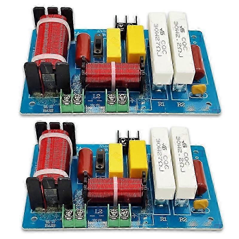 2Pcs PA-2A Speaker Crossover Treble with 450W Subwoofer Frequency Divider Filters DIY Kit for Enhanced Sound Quality