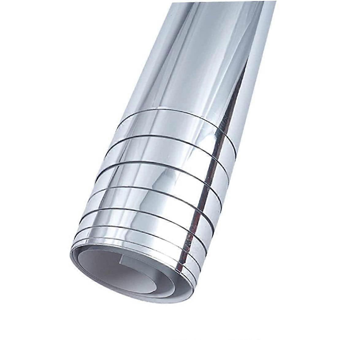 Flexible Mirror Sheets, Mirror Stickers 19.7x39.4in Self Adhesive Roll for Craft Home Decor