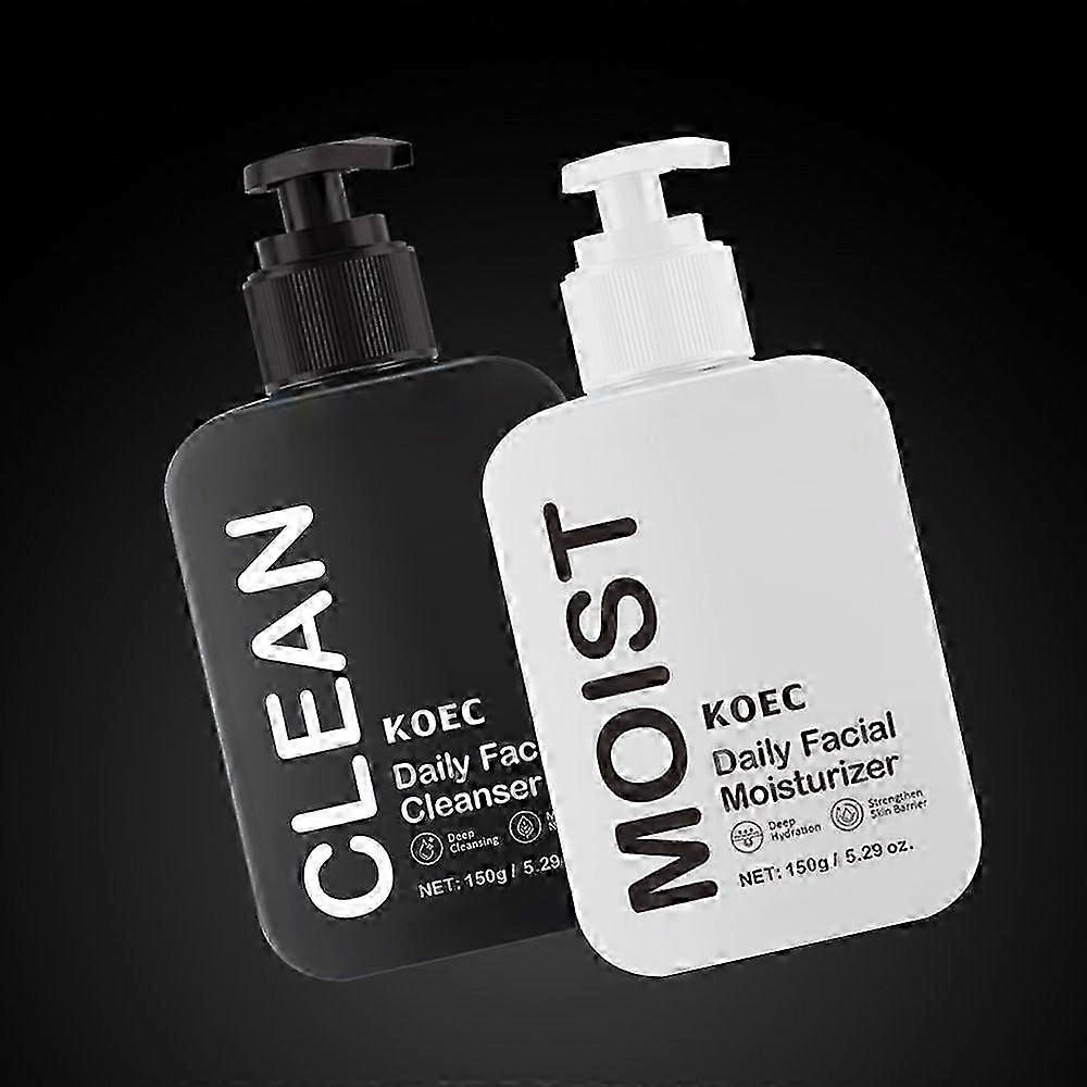 Daily Skincare Duo | Purifying Face Wash & Restoring Moisturizer | Daily Facial Cleanser and Moisturizer Set for All Skin Types | Healthy Ingredients
