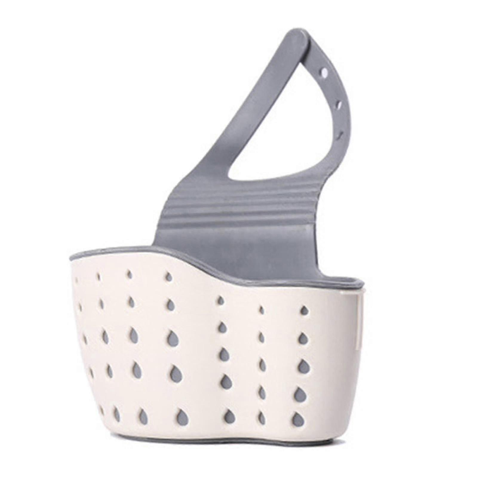 Double-Layer Hanging Kitchen Sink Organiser for Sponges and Soap