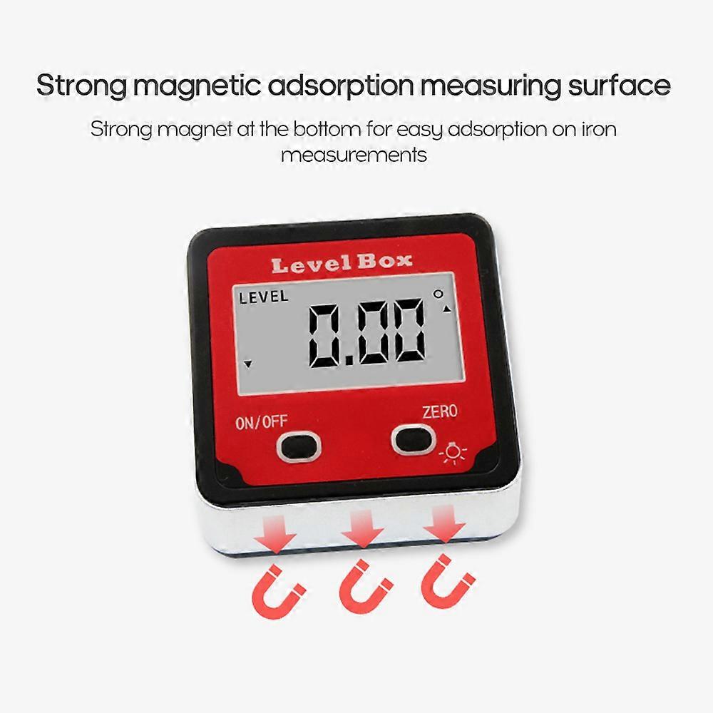 Digital Level Protractor Inclinometer Mag-netic Level Angle Meter Angle Finder Level Box Angle Measuring Tool for Carpentry / Building / Automobile