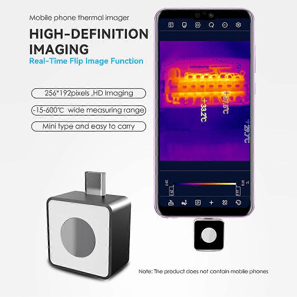 NOYAFA NF-586 USB C IR Infrared Thermal Imager Mini Thermal Imaging Camera for Smartphone with 256*192 IR Resolution 56°FOV 25Hz Thermographic Camera
