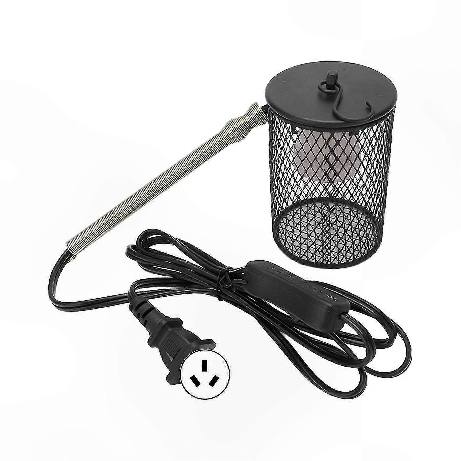 Reptile Heat Lamp Shade with Safety Design for Turtles and Lizards 220V AU Plug