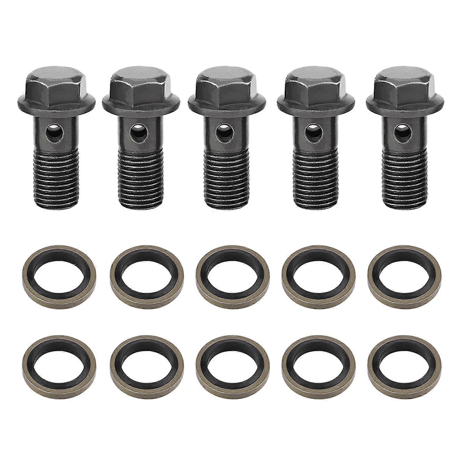 5 Pieces Bolt Washers, M10 X 1.0mm 2 Standard Size Machine Screws, AntiCorrosion Neat Thread (M10×1.25mm)