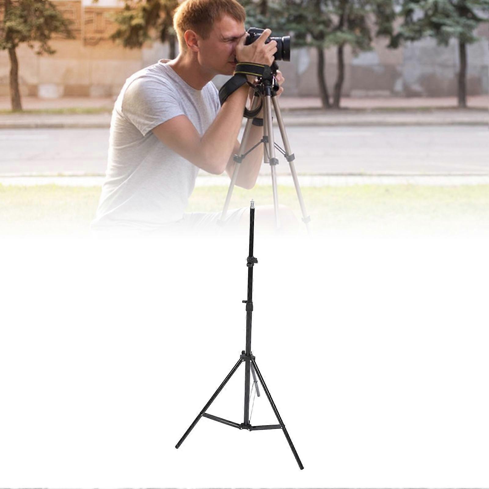 Portable 2.1m Iron Photography Tripod Stand Adjustable Studio Use