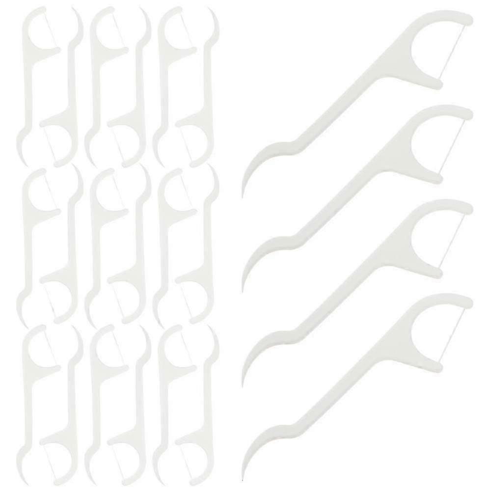 3-pack engångs tandtrådsplockare - Resevänliga tandrengörings- och munvårdsbyglar