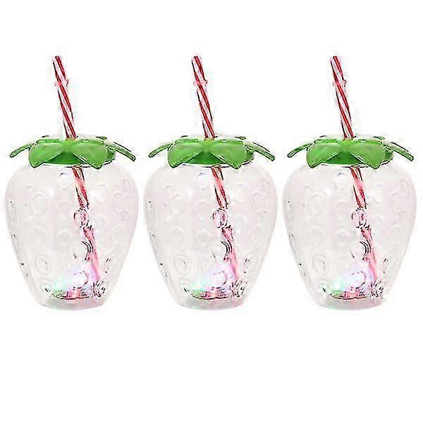 1 Set 3pcs Luminous Beverage Cups Creative Pineapple Cups With Ligh...