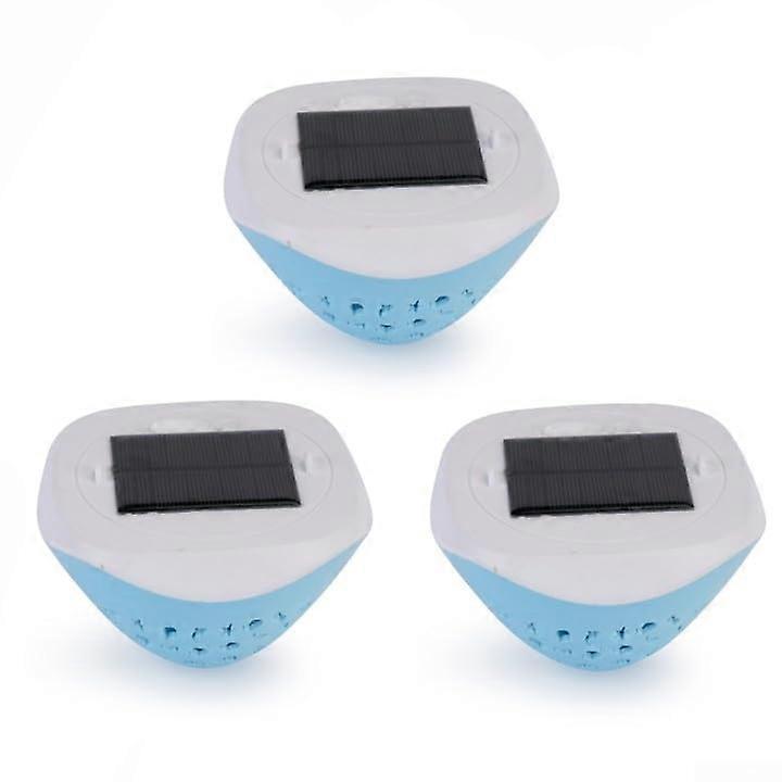 Solar Charging Swimming Pool Light, USB Charging Pool Lights, Hangable Floating Lights, 6 Lighting Modes, 3Pack