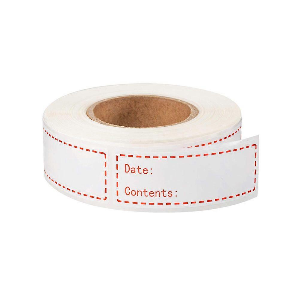 1 Roll of Date Content Label Stickers Kitchen Fridge Labels Reminder Label Stickers Food Storage Labels