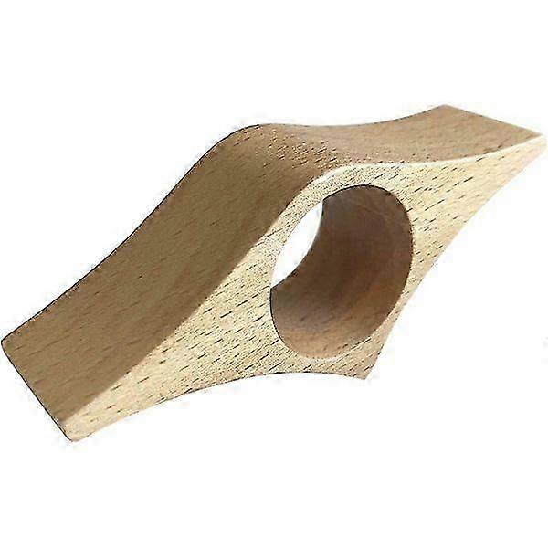 Wooden bookmark with large thumb hole, reading aid for one-handed reading, reading aid for book lovers