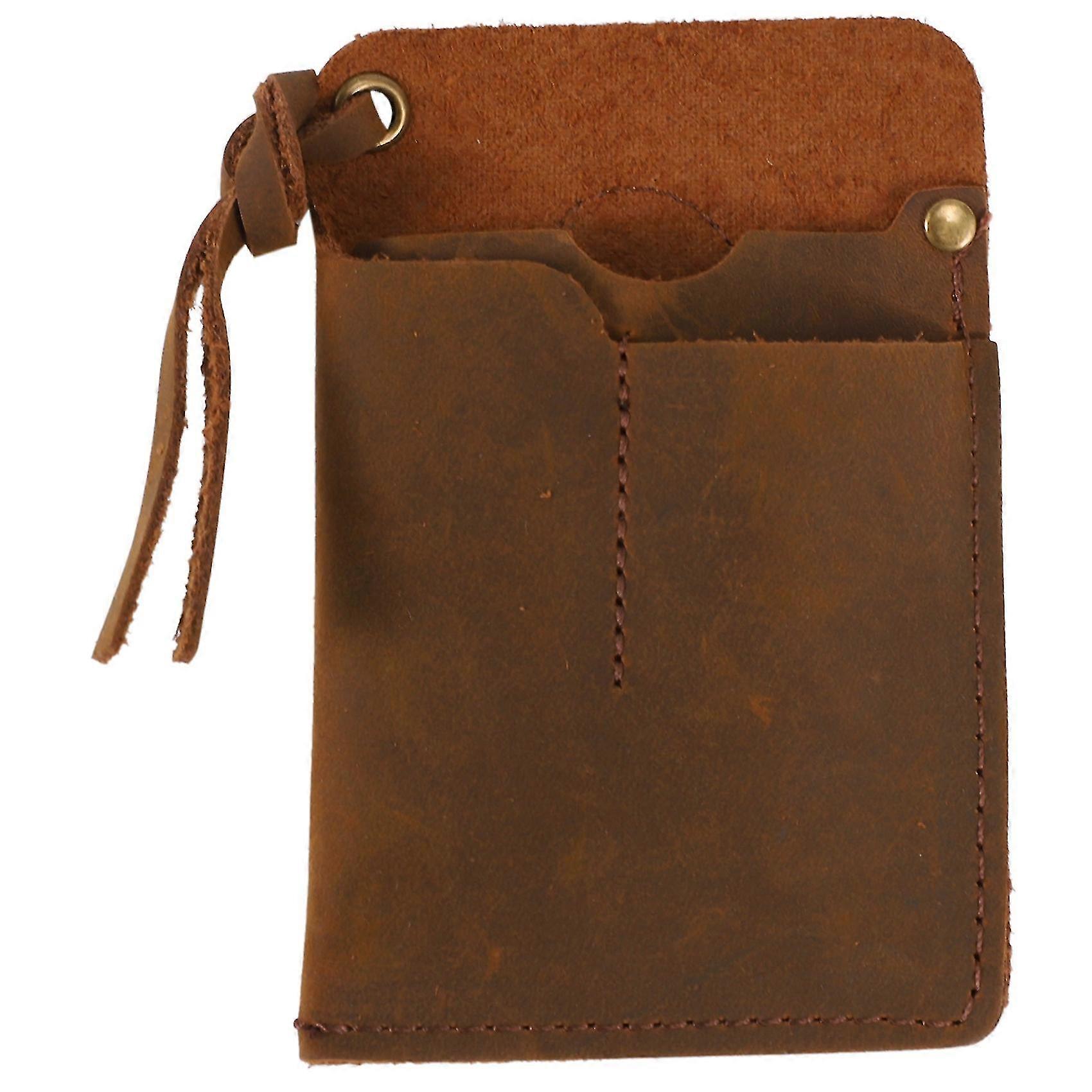Håndlaget arrangør i skinn/etui i skinn