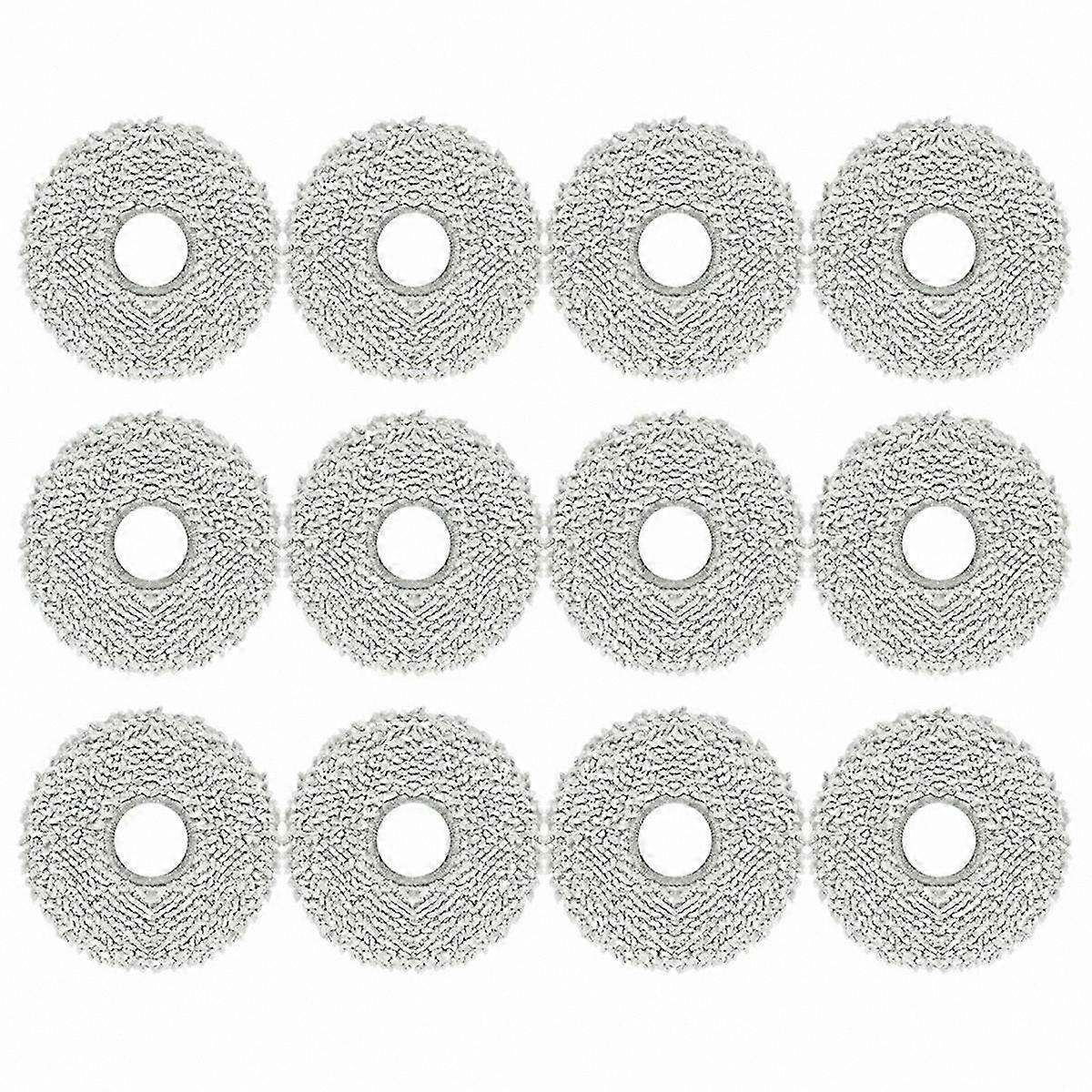 Reusable Cleaning Pads for Robot Mops, Compatible with Multiple Models, 12-Pack