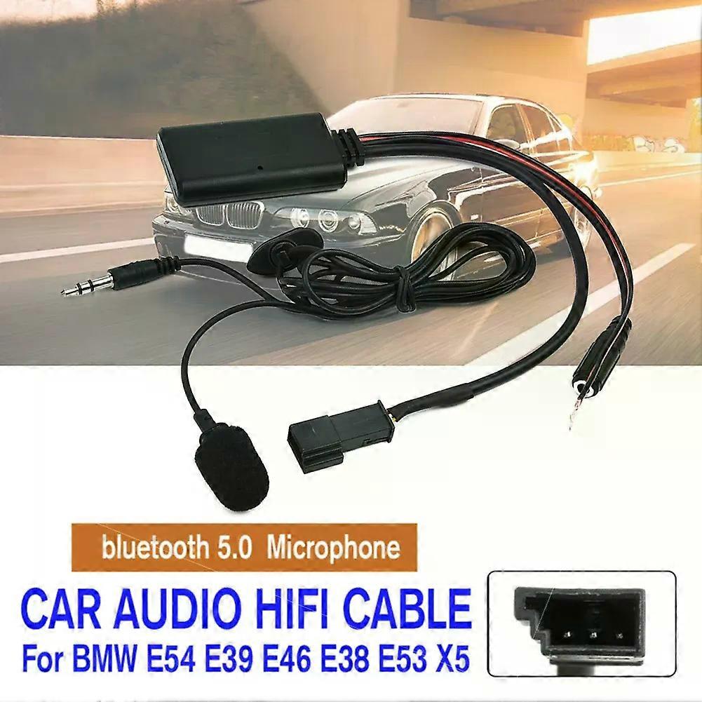 12V Car Audio HIFI Cable Adaptor Bluetooth 5.0 + Microphone Suitable for  BMW E54 E39 E46 E38 E53 X5 Bluetooth Car Kit