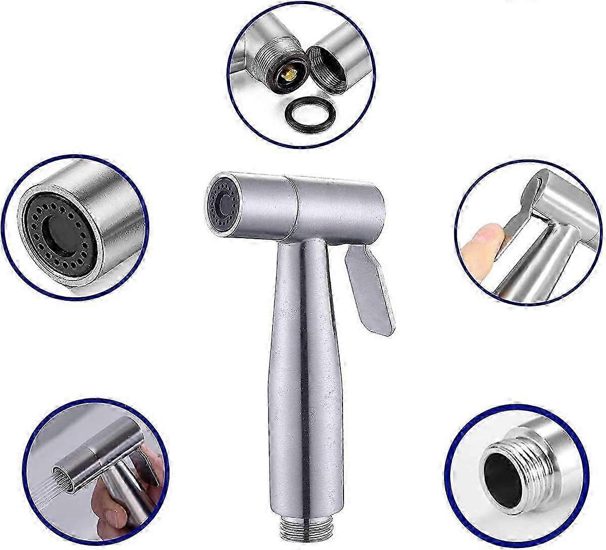 2025 Neuestes Modell Handheld Bidet Duschkopf, RV Duschkopf, Badezimmer WC Schwimmerventil,