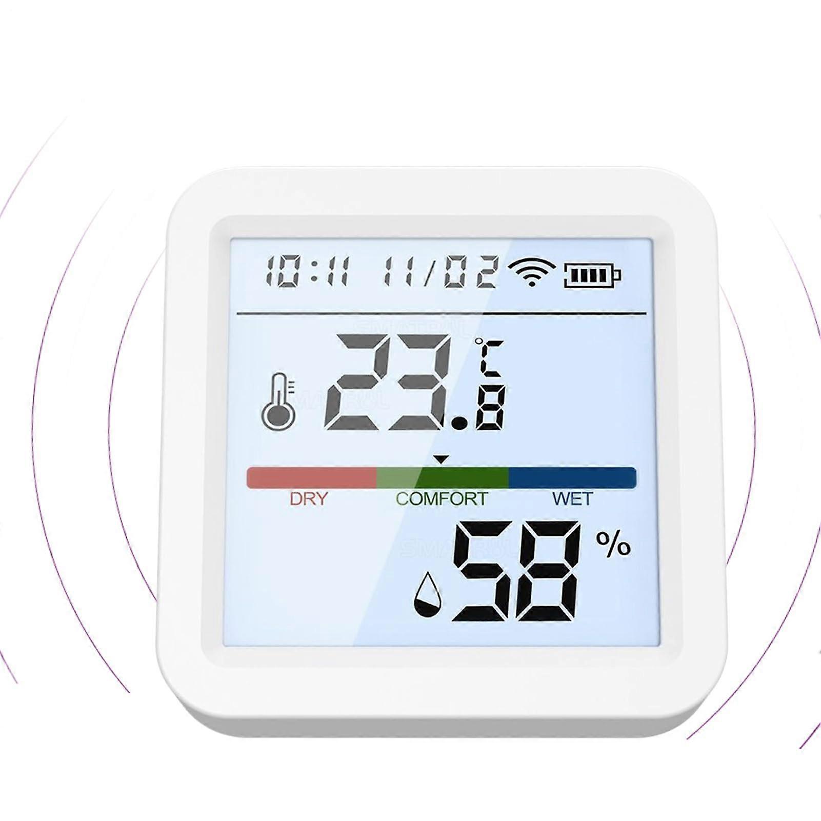Hygrometer Indoor Humidity Sensor, Smart Temperature And Humidity, Accuracy Wireless WiFi Monitor With Screen