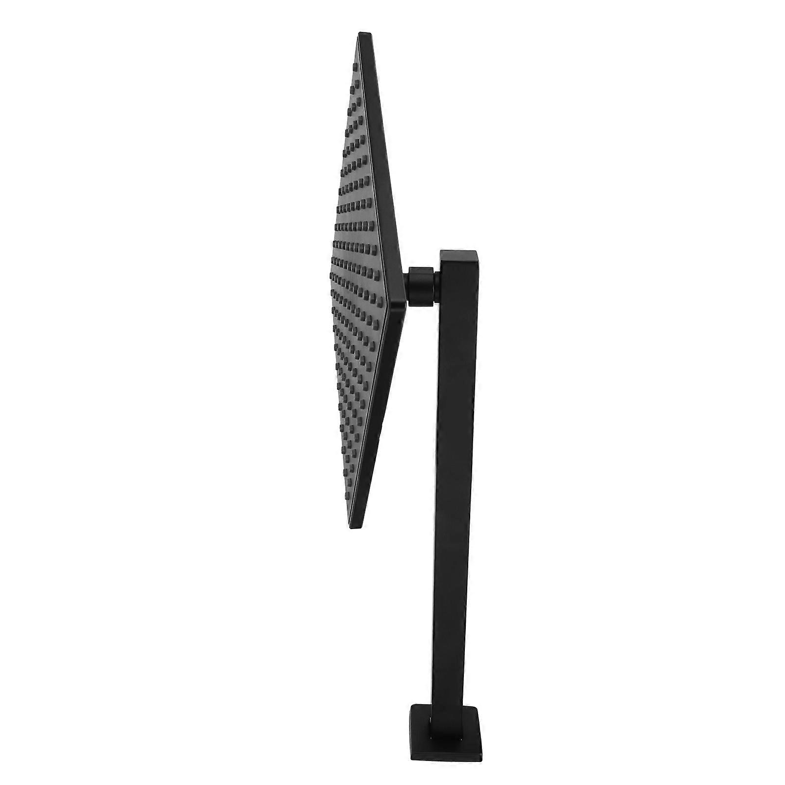 Matte Black 9in Brass Shower Head Single Function Concealed