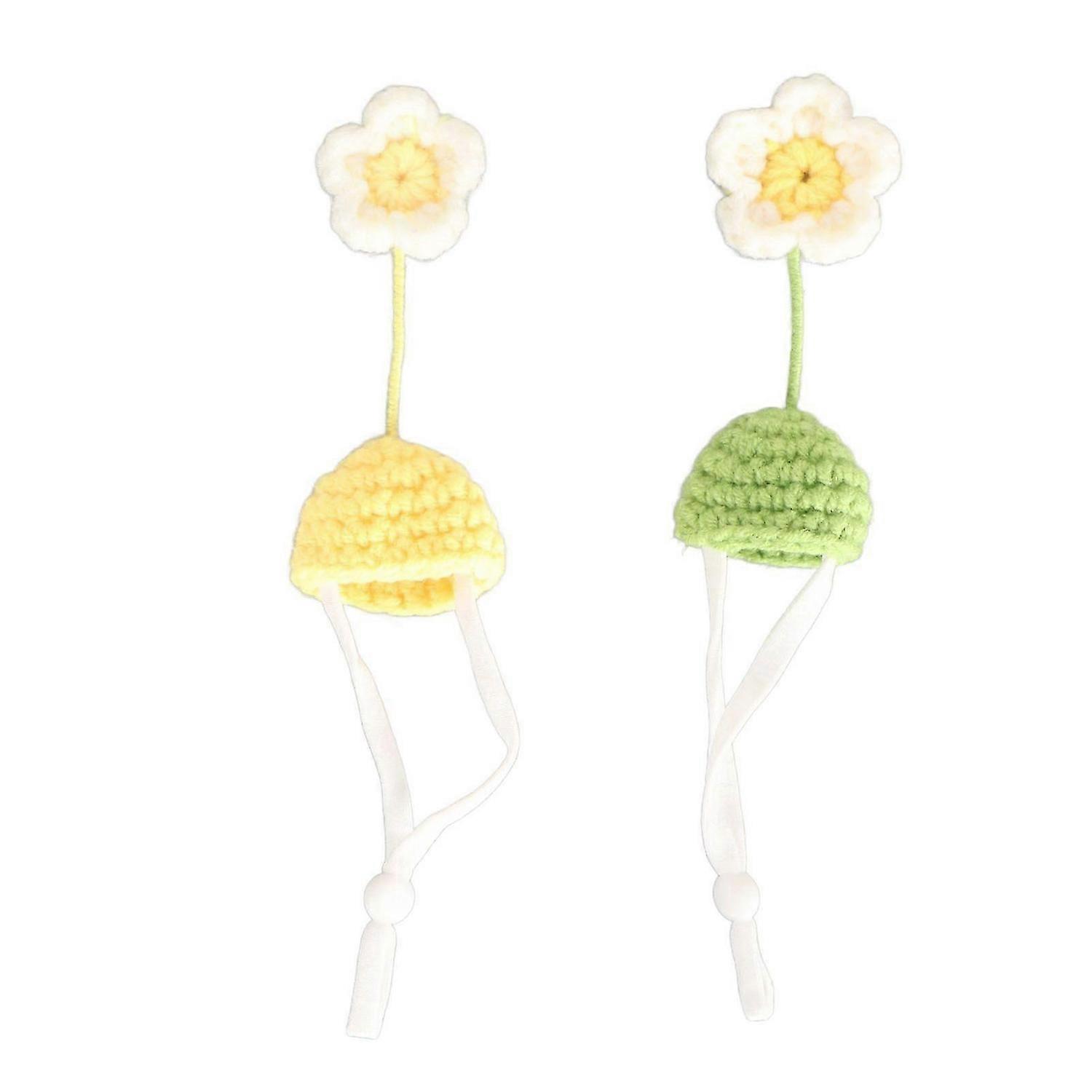 2025 Latest Model 2Pcs Cute Tiny Hamster Hat with Adjustable Strap Mini Hand