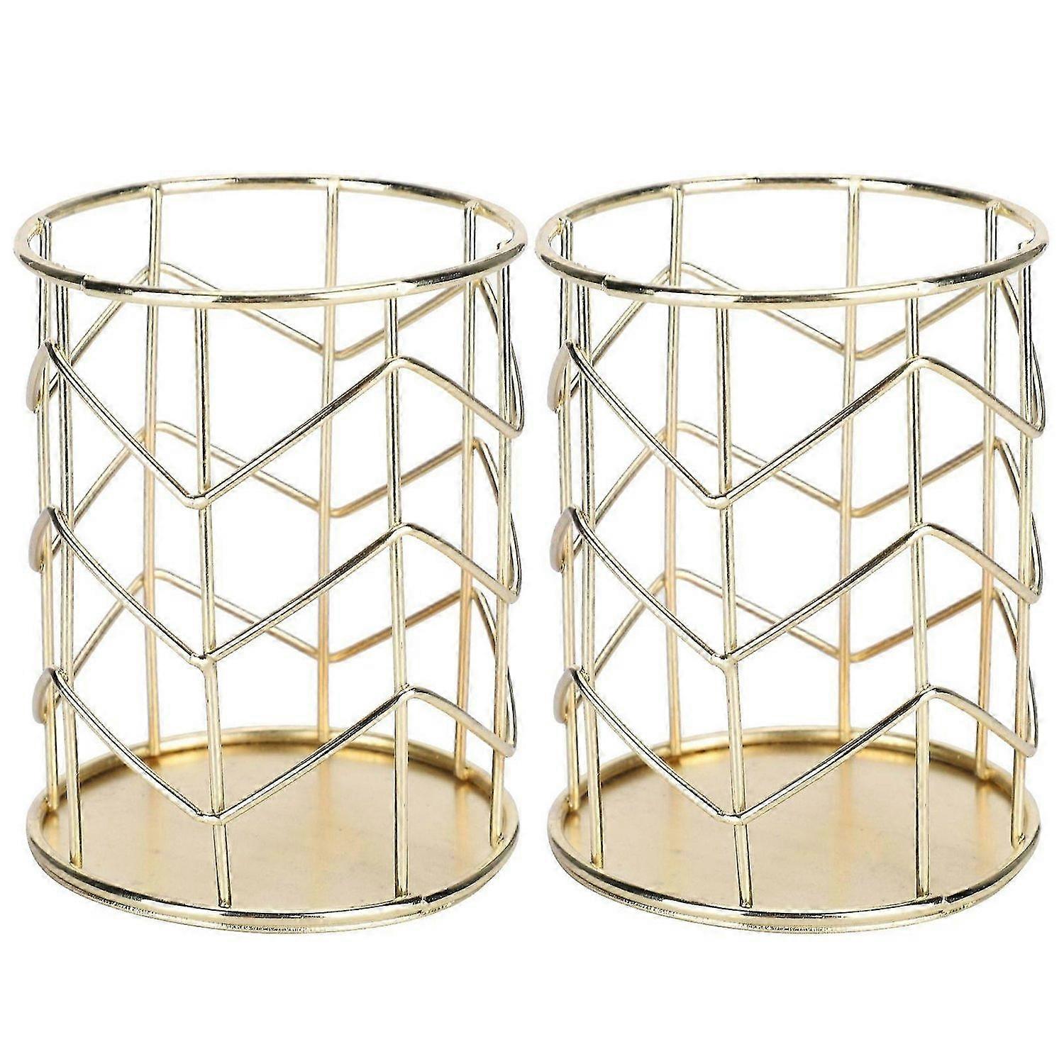 2025 Último modelo 2pcs MultiFunctional Hollow Pen Holders Desktop Makeup