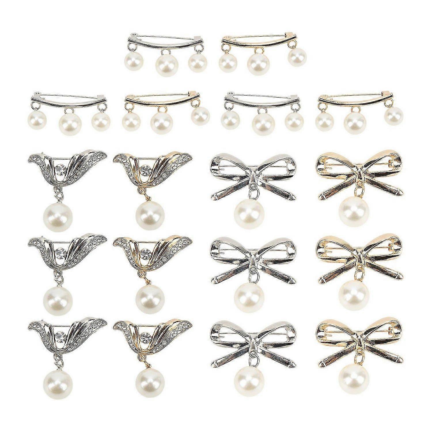 2025 أحدث موديل 18 قطعة بروش جيد صنعة أزياء سبائك ارتداء المقاومة