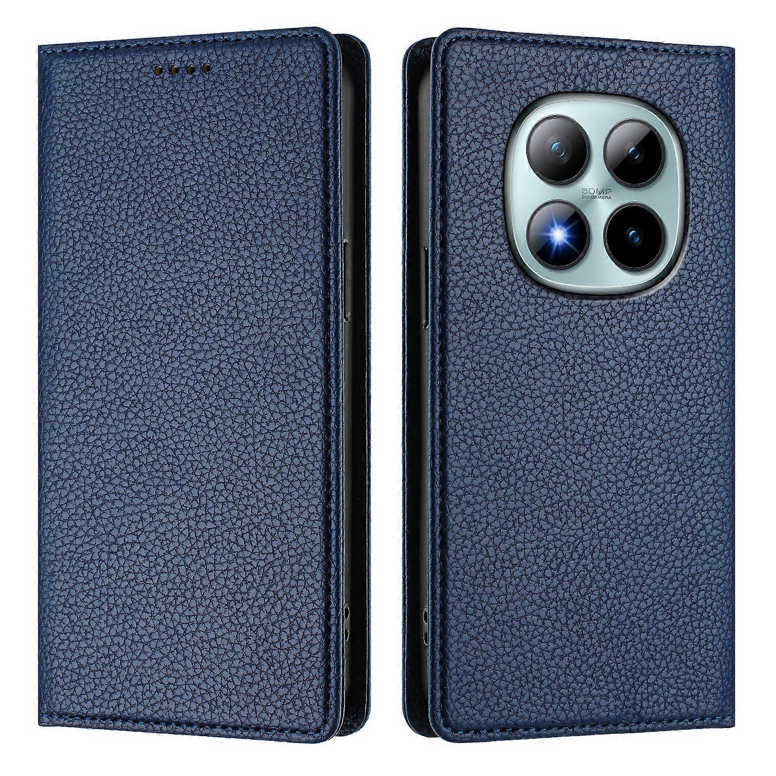 Compatible For Xiaomi Redmi Note 15 Pro+ 5G Wallet Case RFID Litchi Texture Leather Mobile Cover